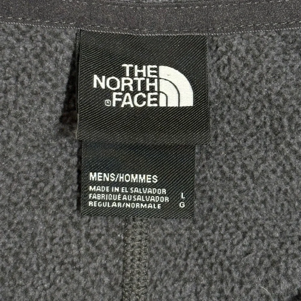 The North Face Pullover Mens Large Gray 1/4 Zip Textured Fleece NF0A3YR10C5